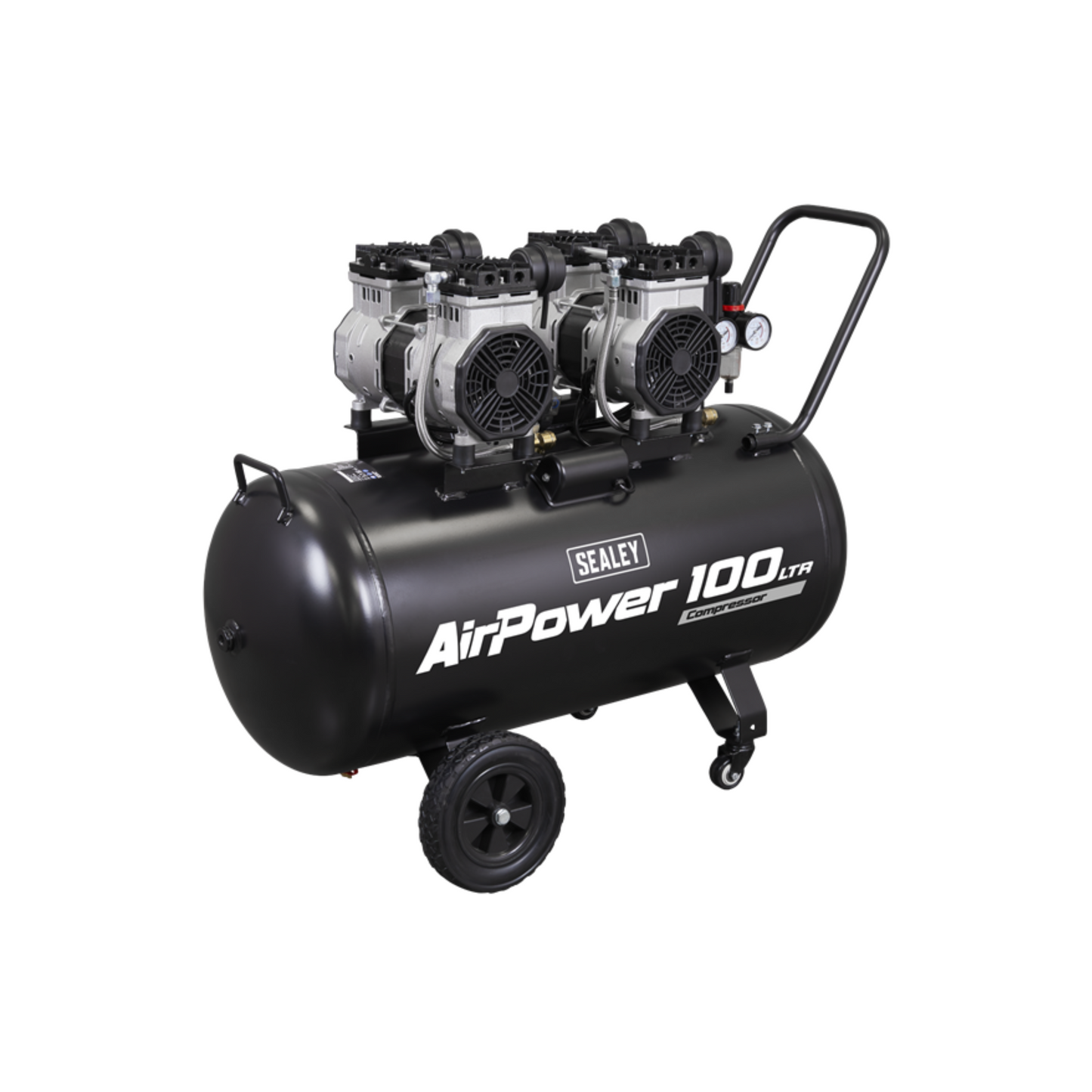 Sealey SAC10001S 100L Oil Free Low Noise Direct Drive Air Compressor (2 x 2hp)