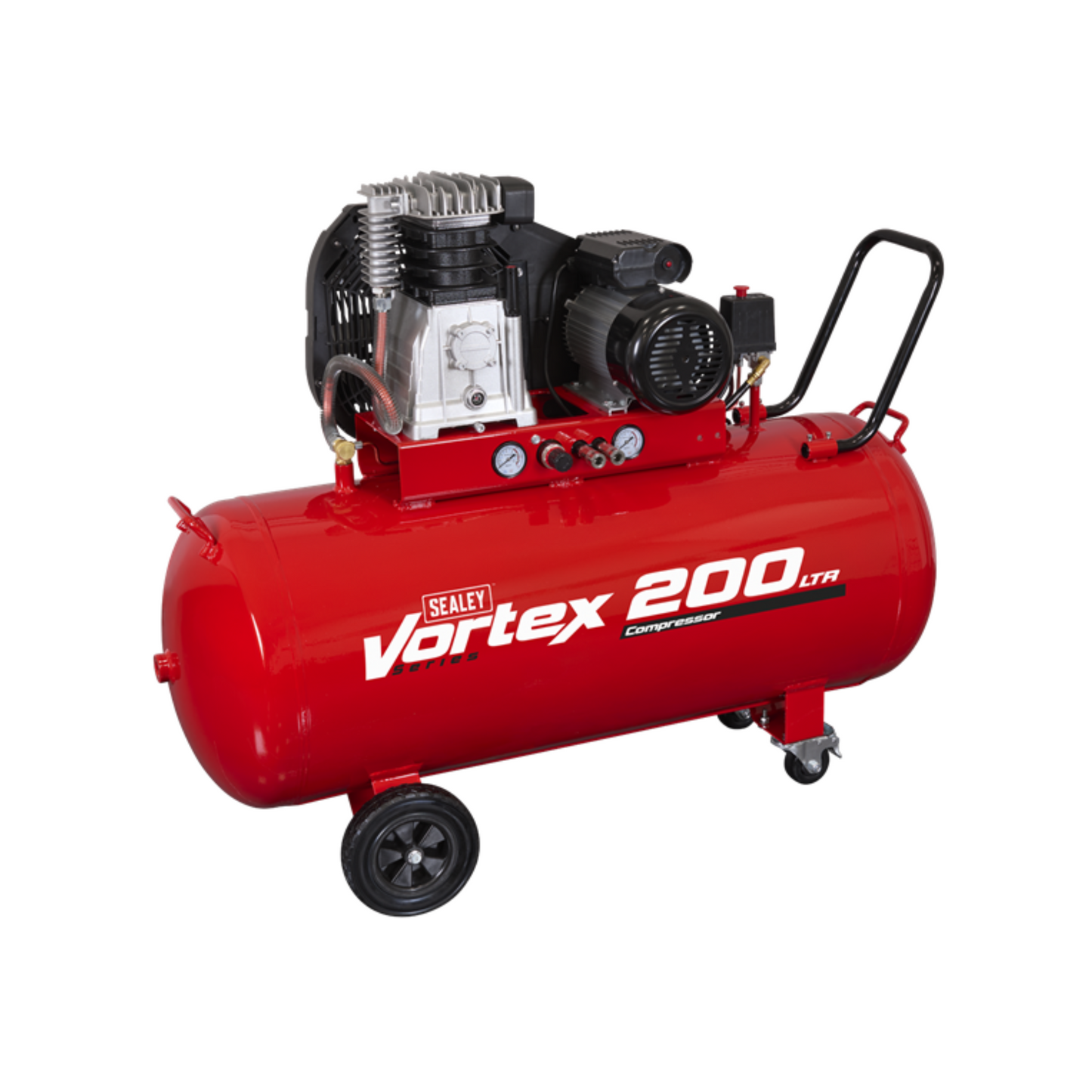 Sealey SAC1203B 200L Belt Drive Air Compressor with Cast Cylinders & Wheels 3.5hp